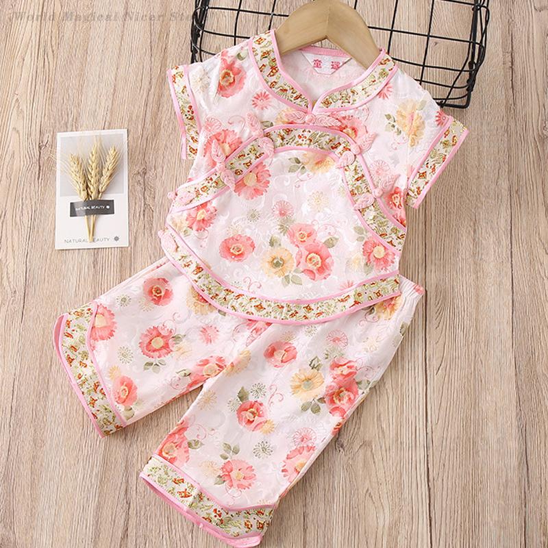 Dziewczęcy strój Tang na lato  – Summer Clothing Baby Girl recenzja i cena