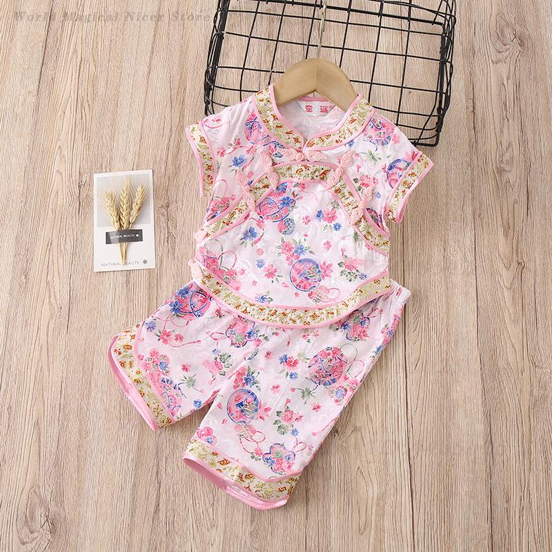 Dziewczęcy strój Tang na lato  – Summer Clothing Baby Girl recenzja i cena